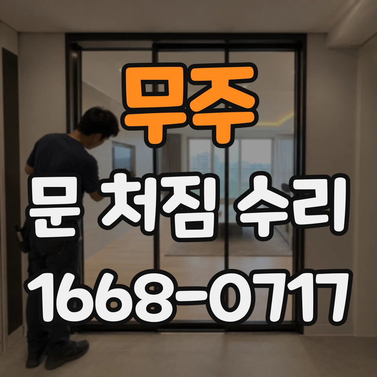 무주 문 처짐 수리