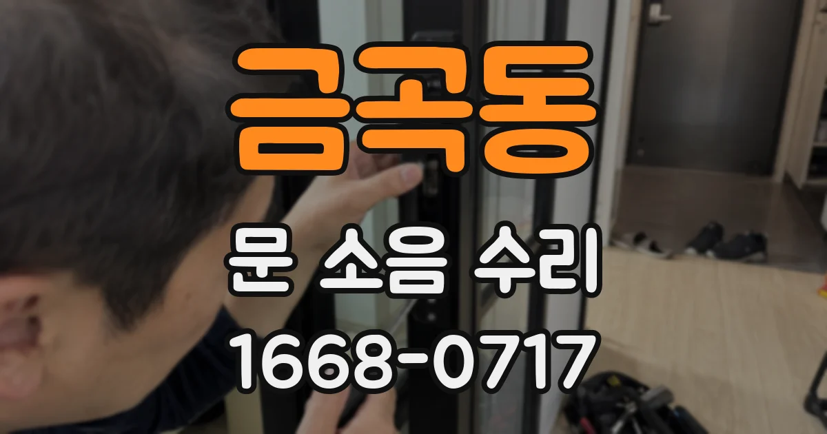 금곡동 문 소음 수리