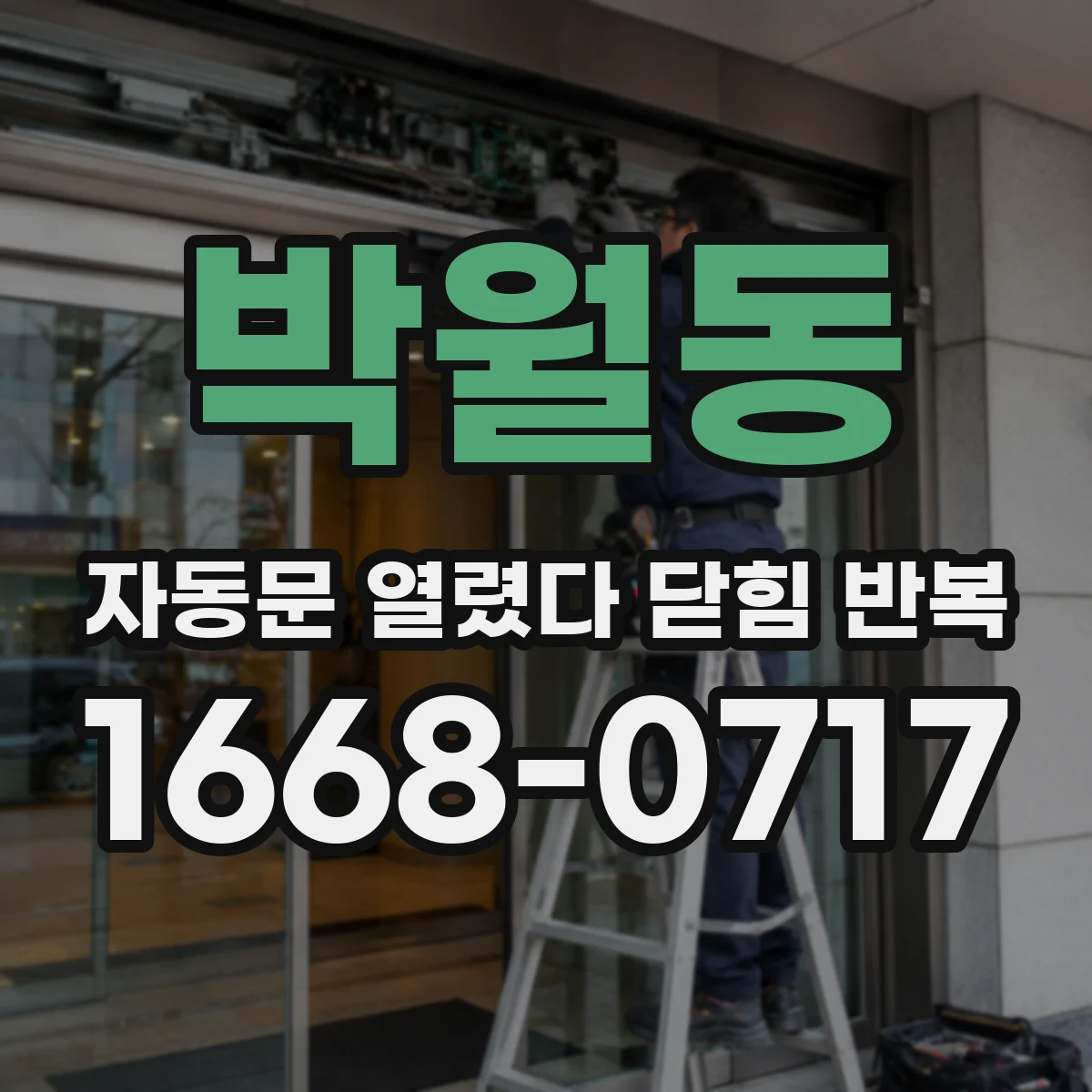 박월동 자동문 열렸다 닫힘 반복
