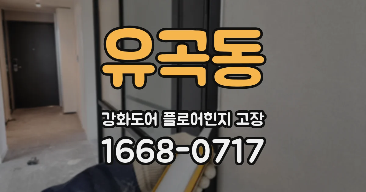 유곡동 강화도어 플로어힌지 고장