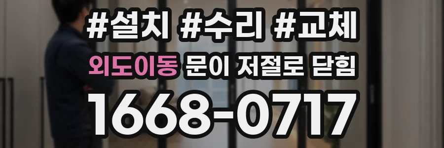 외도이동 문이 저절로 닫힘