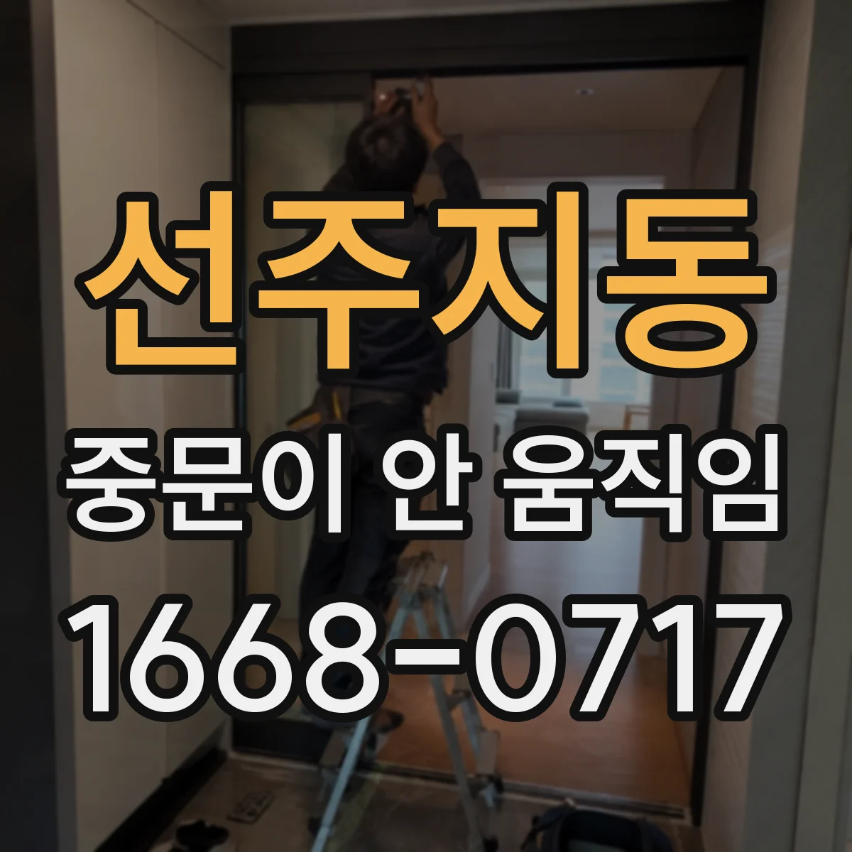 선주지동 중문이 안 움직임
