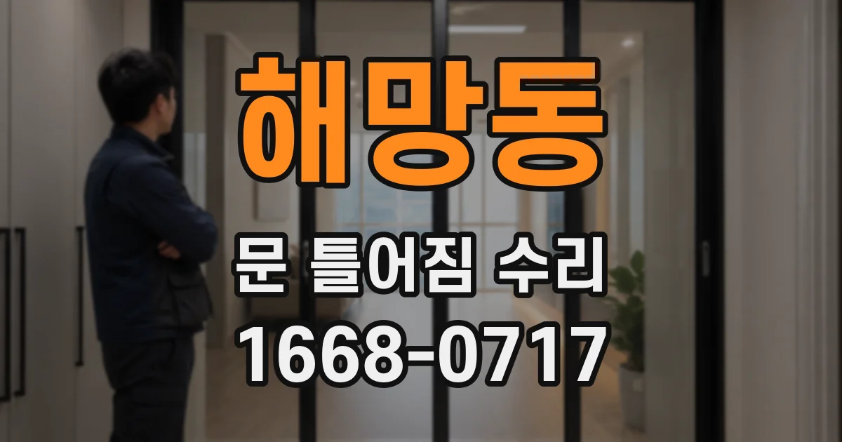 해망동 문 틀어짐 수리