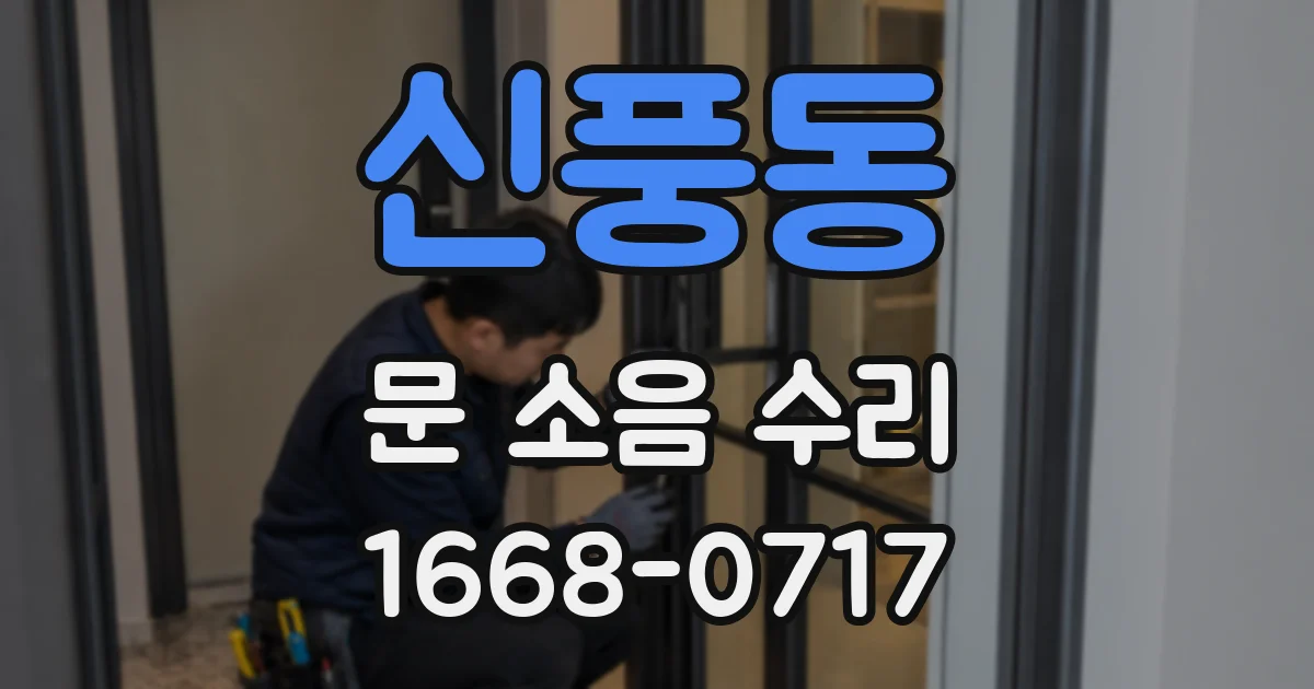 신풍동 문 소음 수리