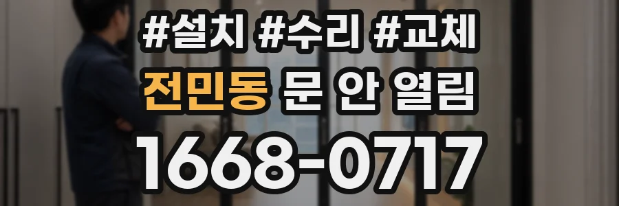 전민동 문 안 열림