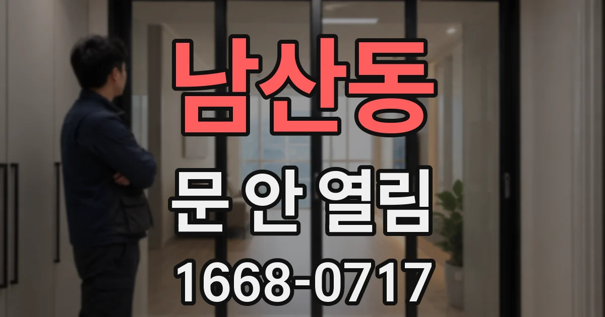 남산동 문 안 열림