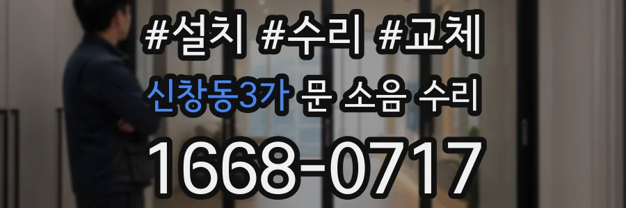 신창동3가 문 소음 수리