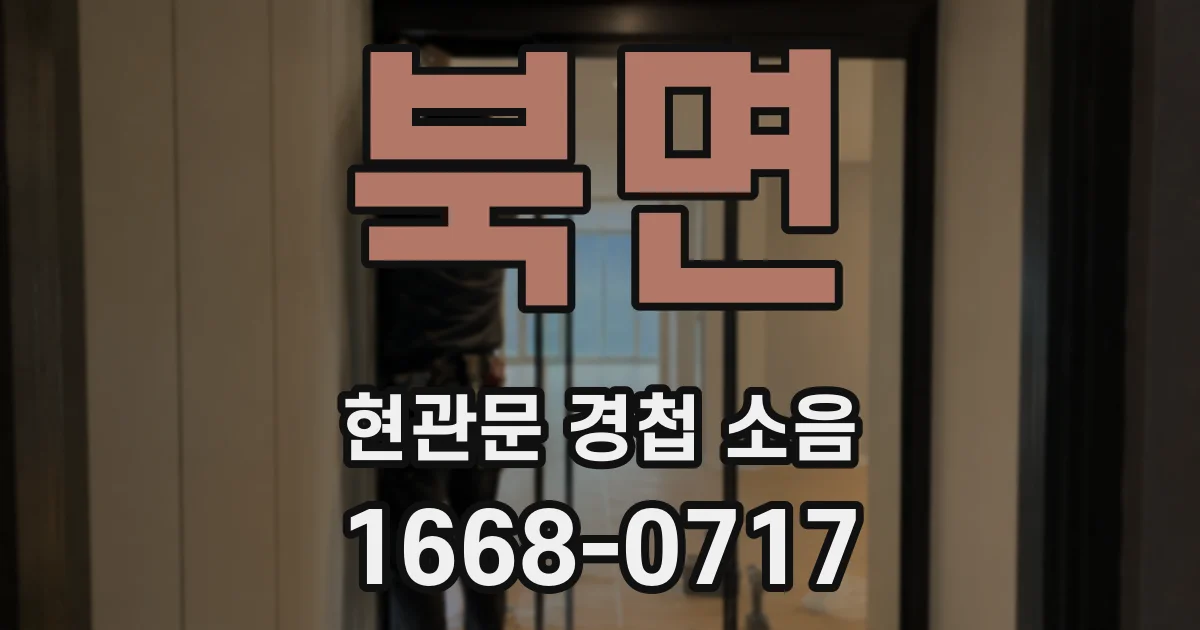 북면 현관문 경첩 소음