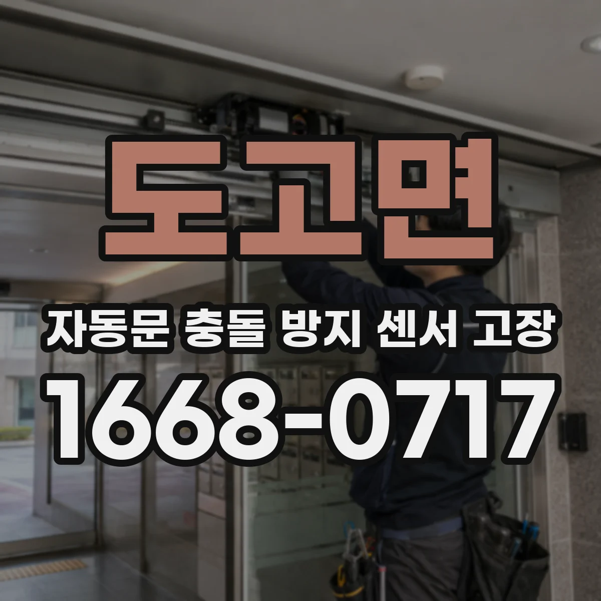 도고면 자동문 충돌 방지 센서 고장