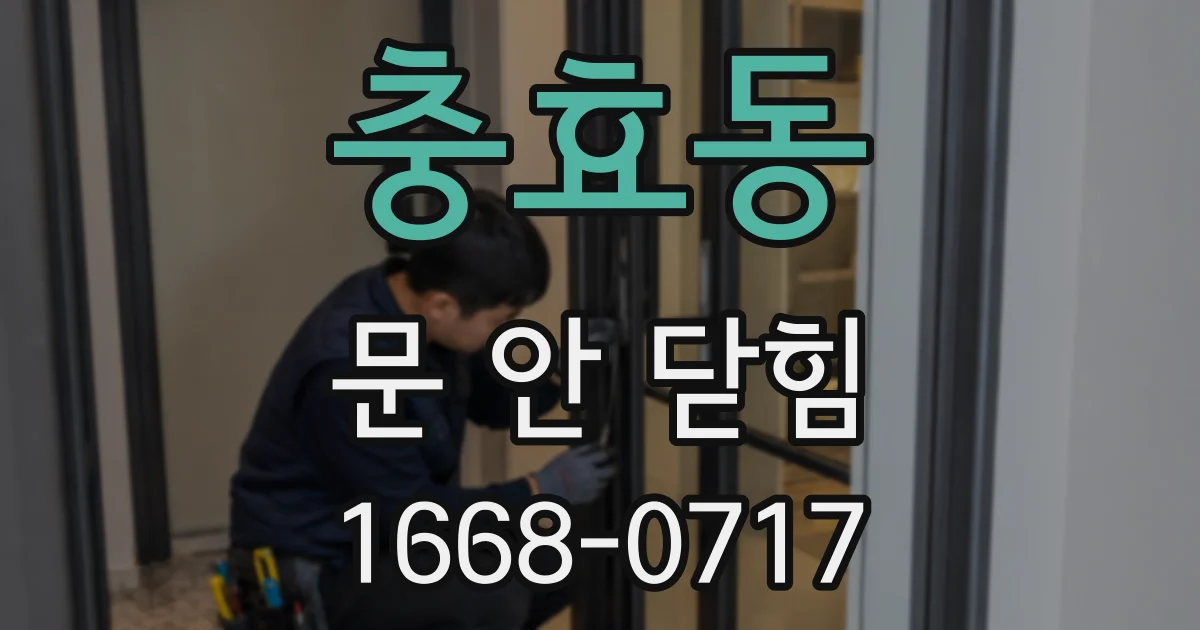 충효동 문 안 닫힘