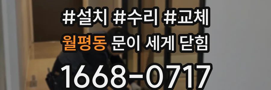 월평동 문이 세게 닫힘