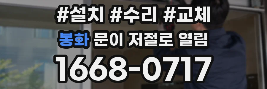 봉화 문이 저절로 열림