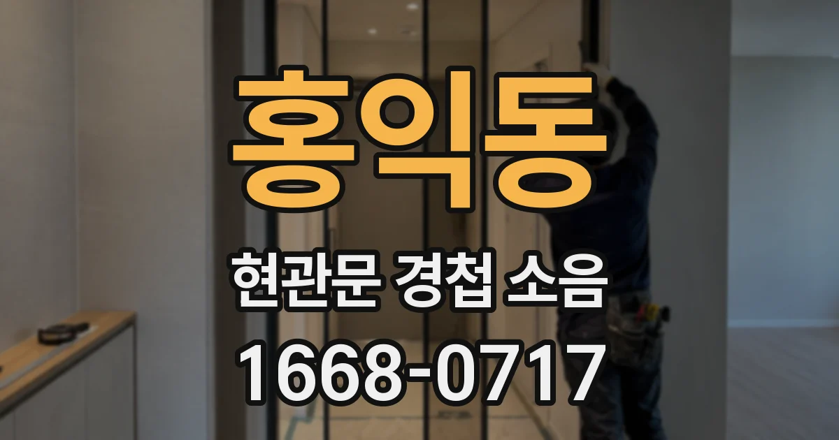 홍익동 현관문 경첩 소음