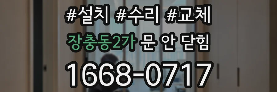 장충동2가 문 안 닫힘