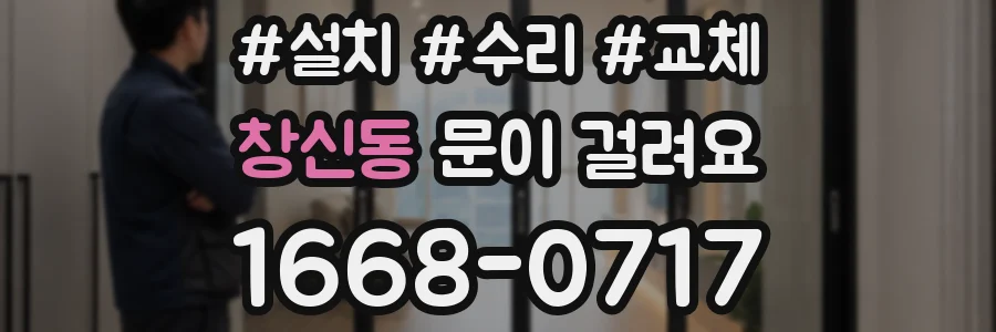 창신동 문이 걸려요