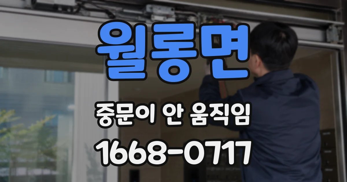 월롱면 중문이 안 움직임