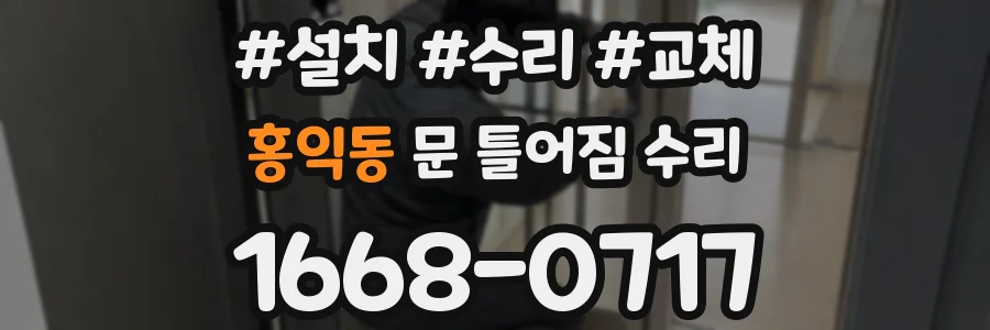 홍익동 문 틀어짐 수리