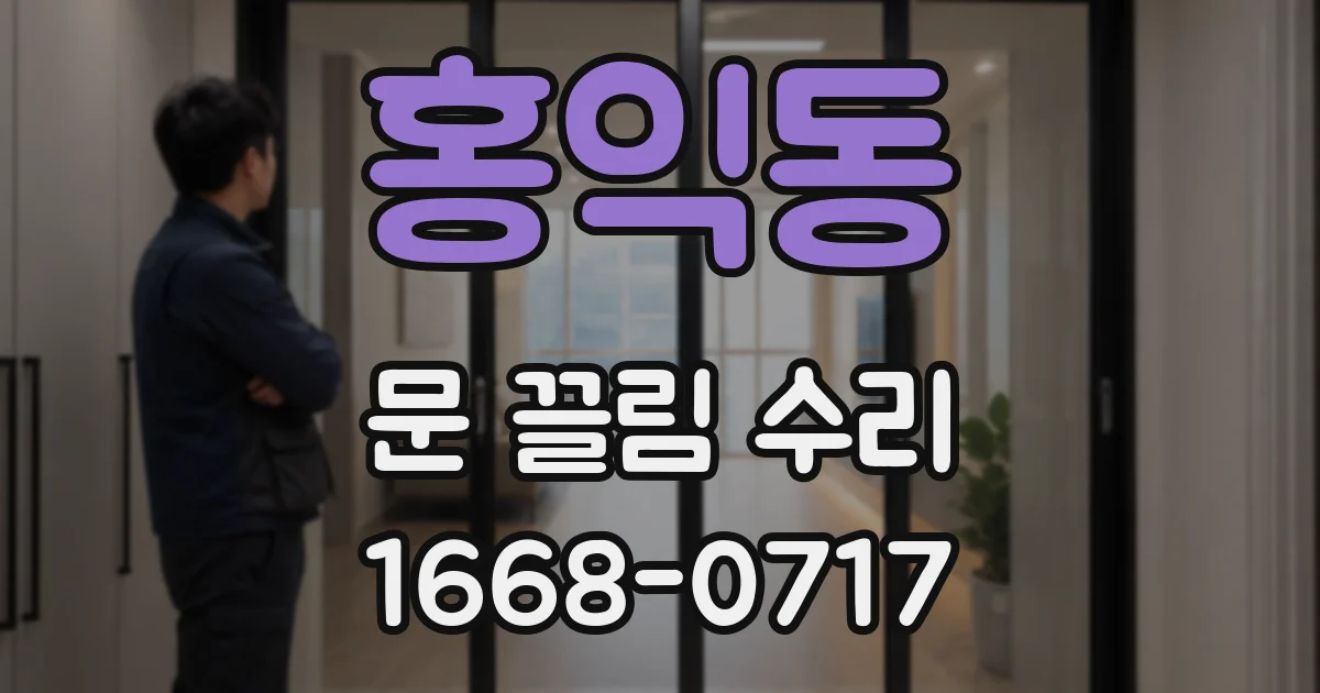 홍익동 문 끌림 수리