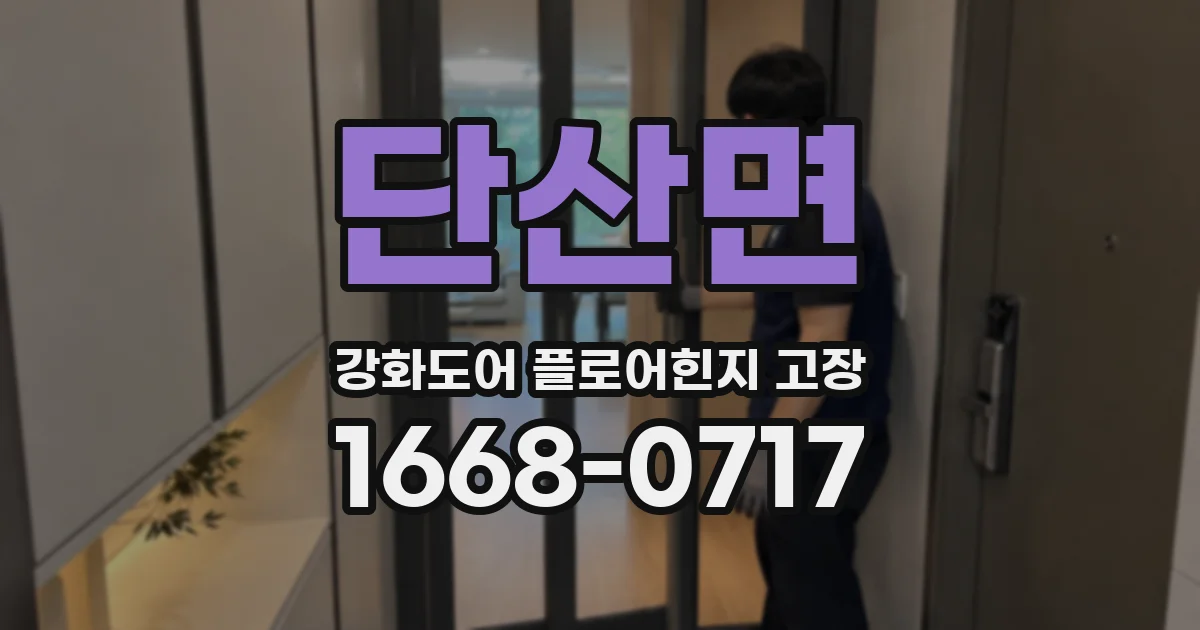 단산면 강화도어 플로어힌지 고장