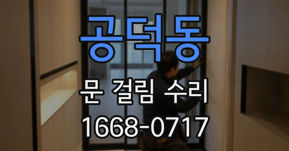 공덕동 문 걸림 수리