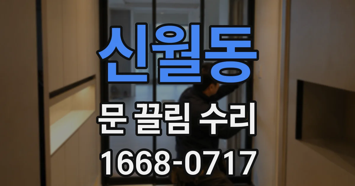 신월동 문 끌림 수리