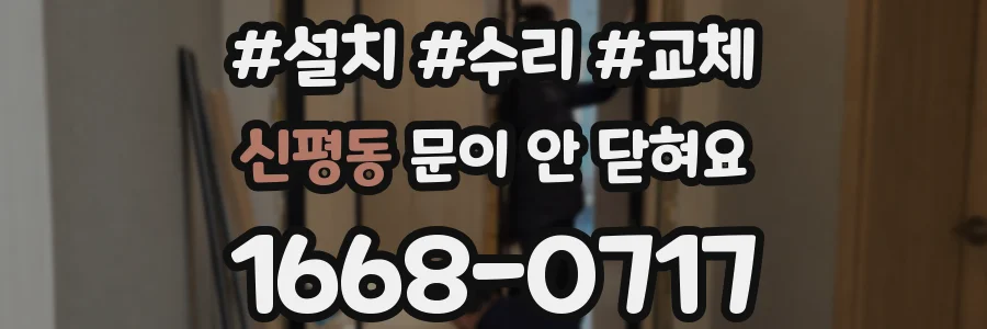 신평동 문이 안 닫혀요