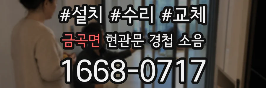금곡면 현관문 경첩 소음