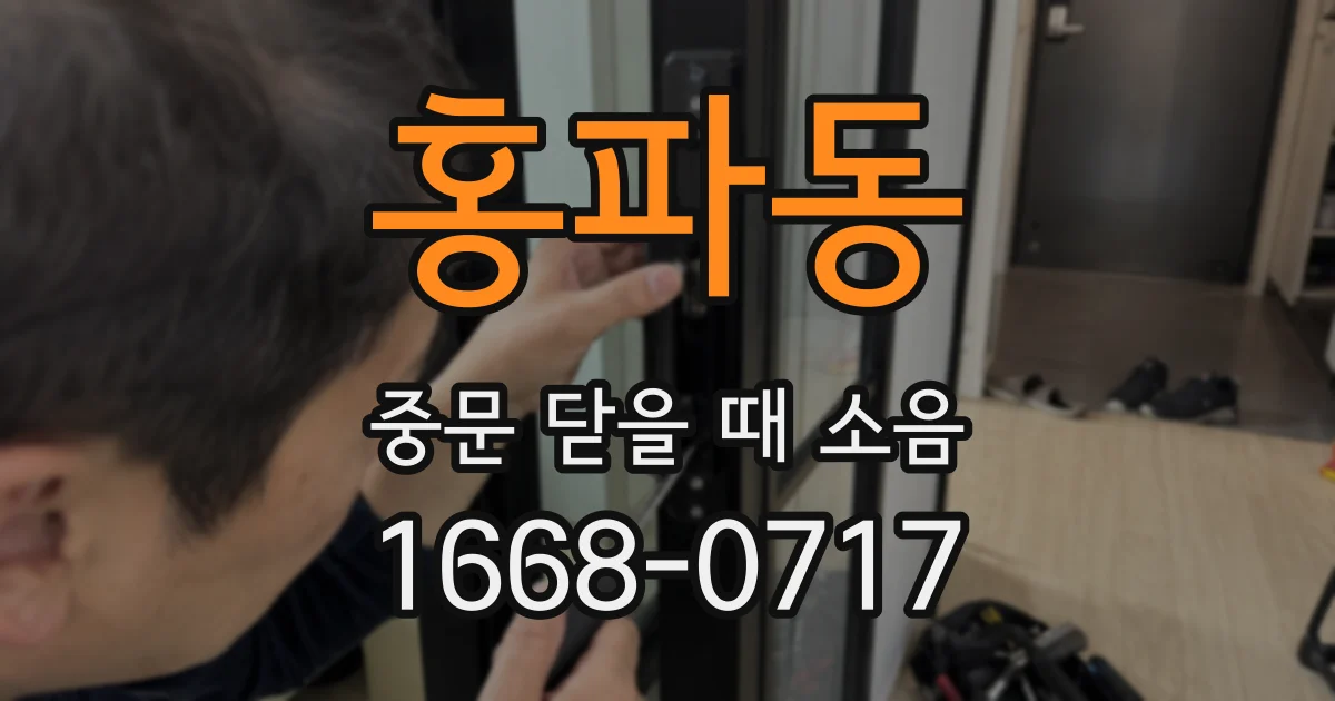 홍파동 중문 닫을 때 소음