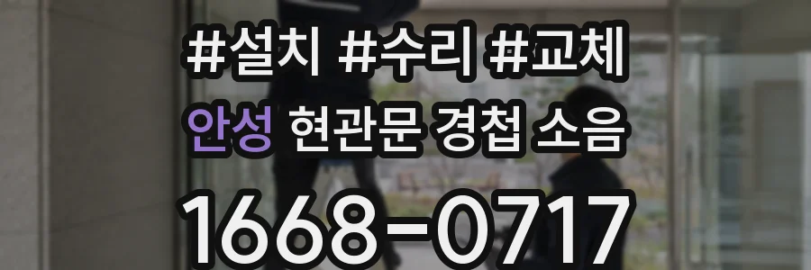 안성 현관문 경첩 소음