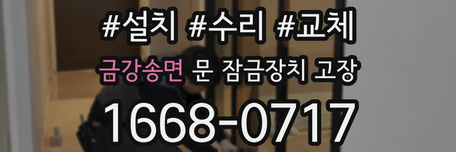 금강송면 문 잠금장치 고장