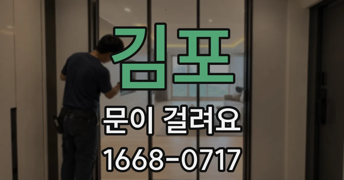 김포 문이 걸려요
