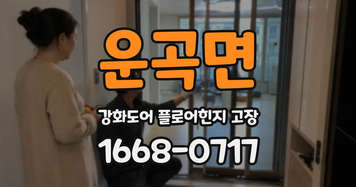 운곡면 강화도어 플로어힌지 고장