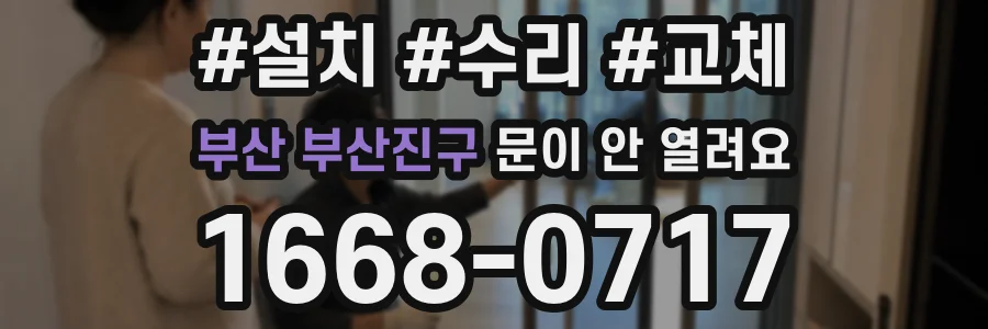 부산 부산진구 문이 안 열려요
