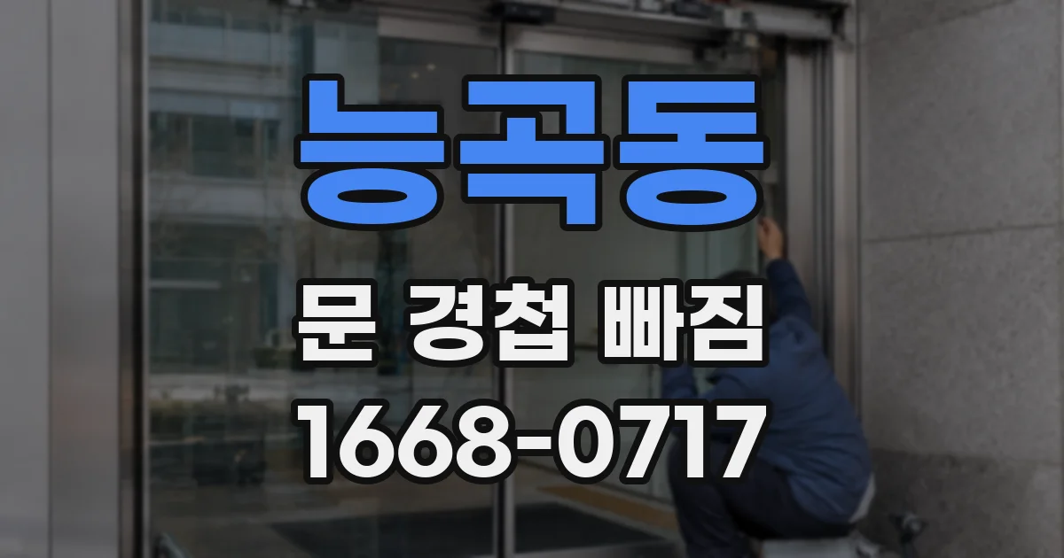 능곡동 문 경첩 빠짐