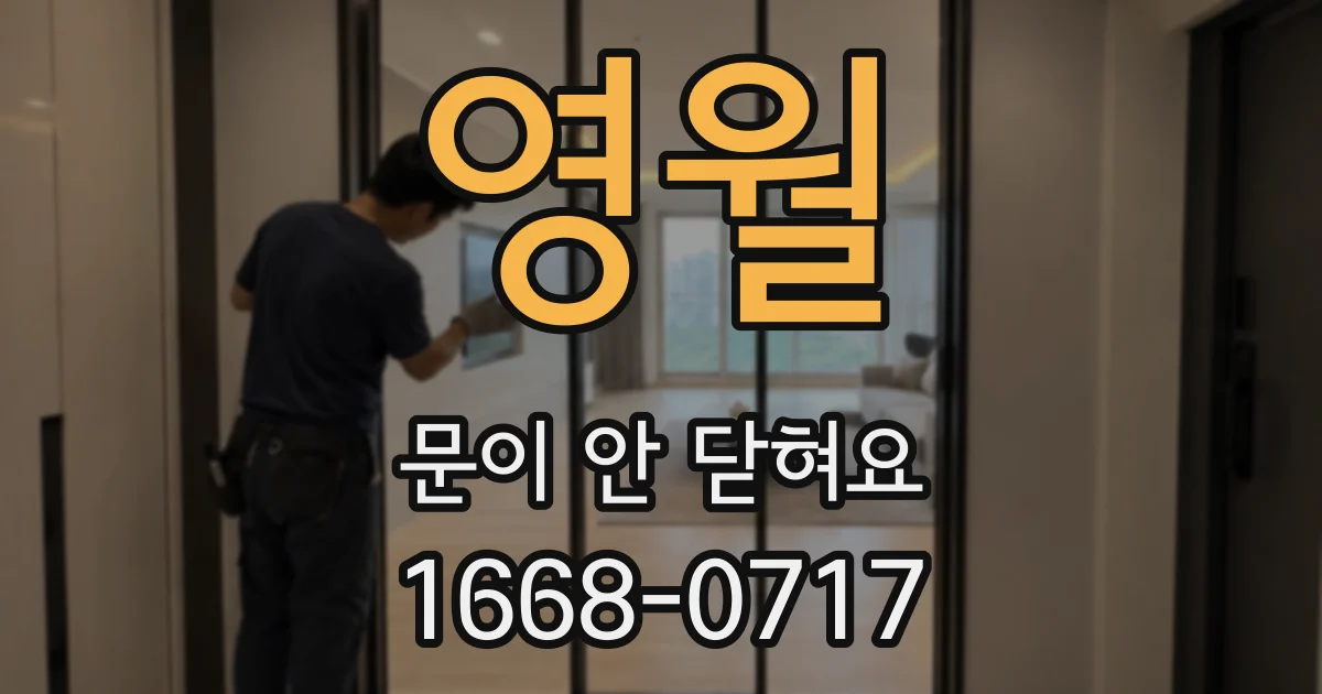 영월 문이 안 닫혀요