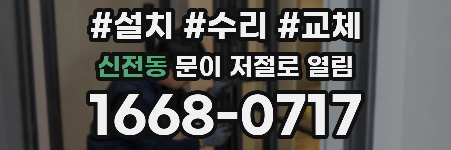 신전동 문이 저절로 열림