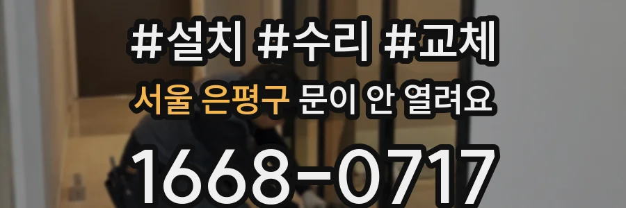 서울 은평구 문이 안 열려요