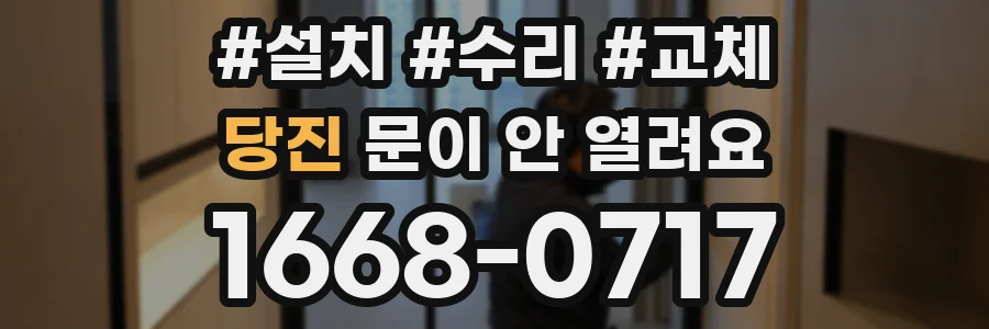 당진 문이 안 열려요