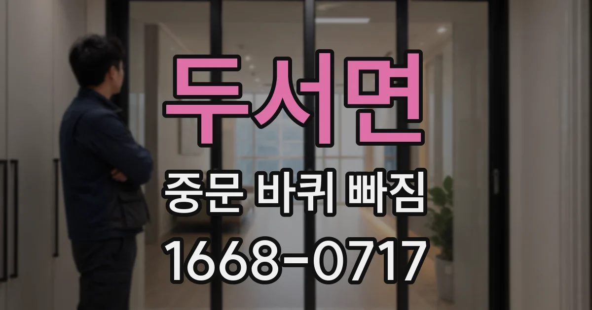 두서면 중문 바퀴 빠짐