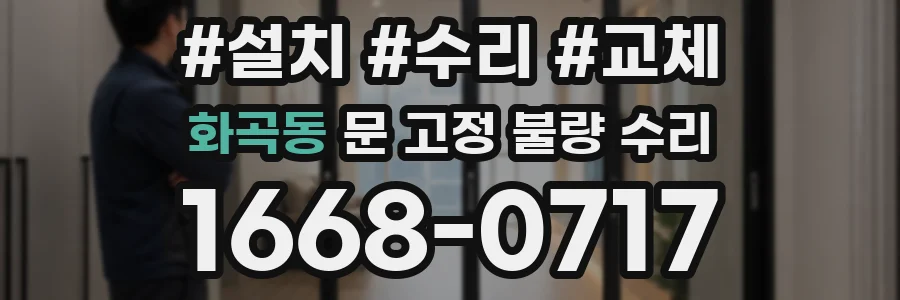화곡동 문 고정 불량 수리