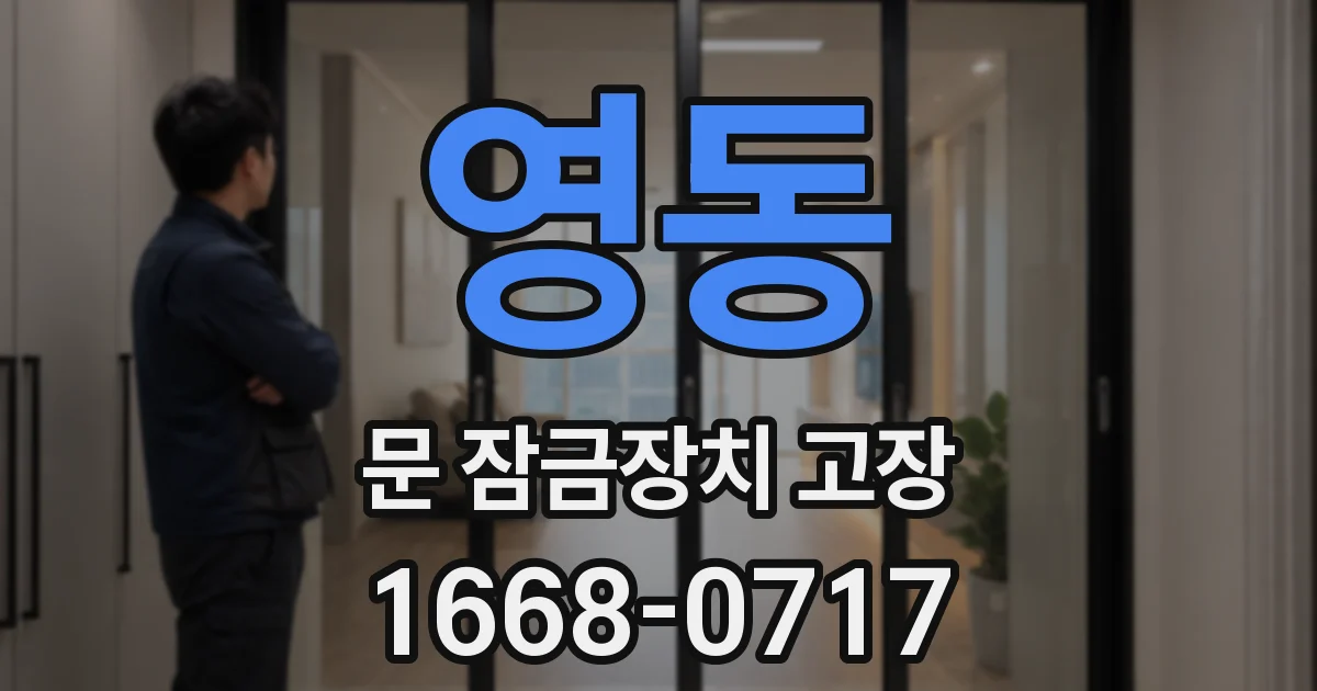 영동 문 잠금장치 고장