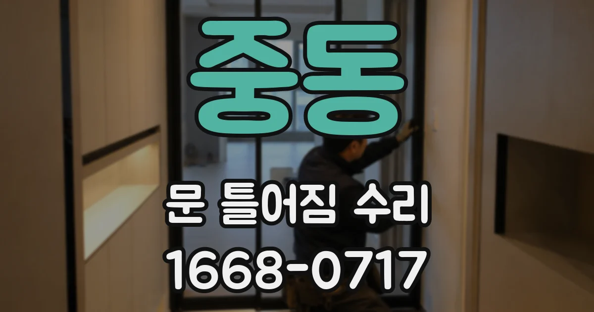 중동 문 틀어짐 수리