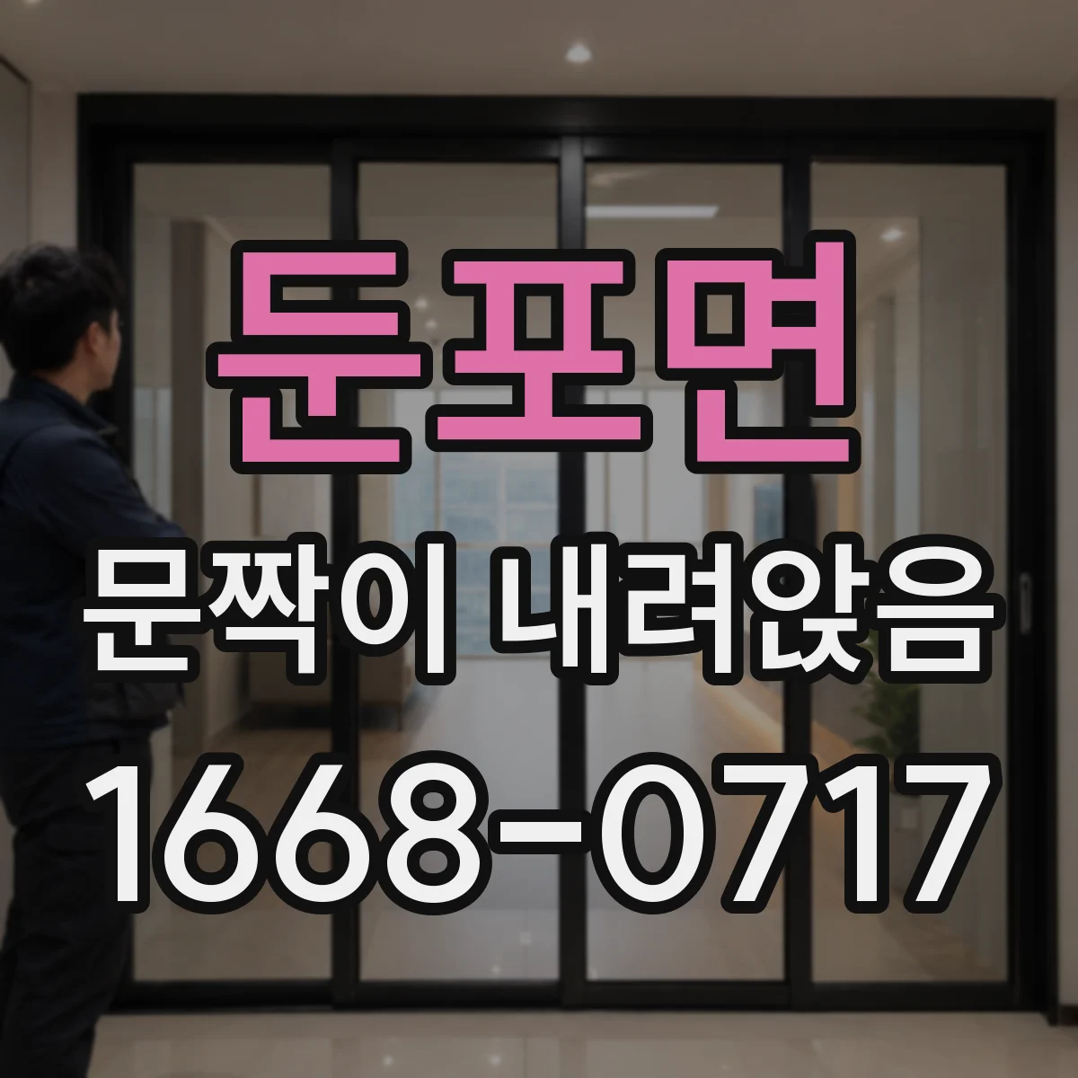 둔포면 문짝이 내려앉음