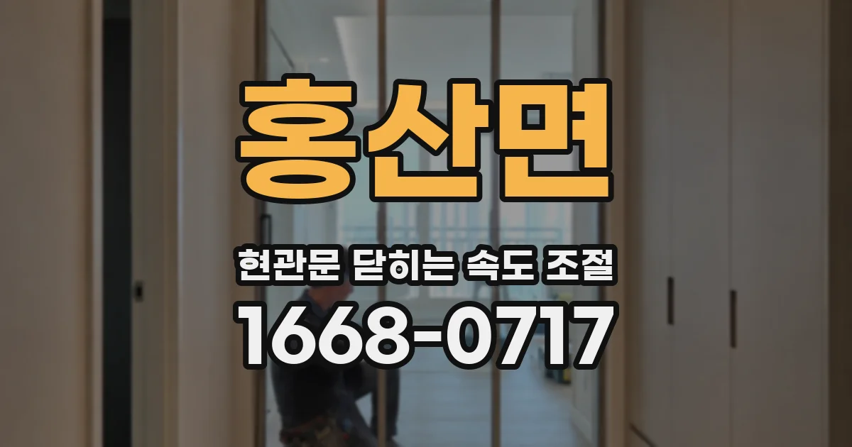 홍산면 현관문 닫히는 속도 조절