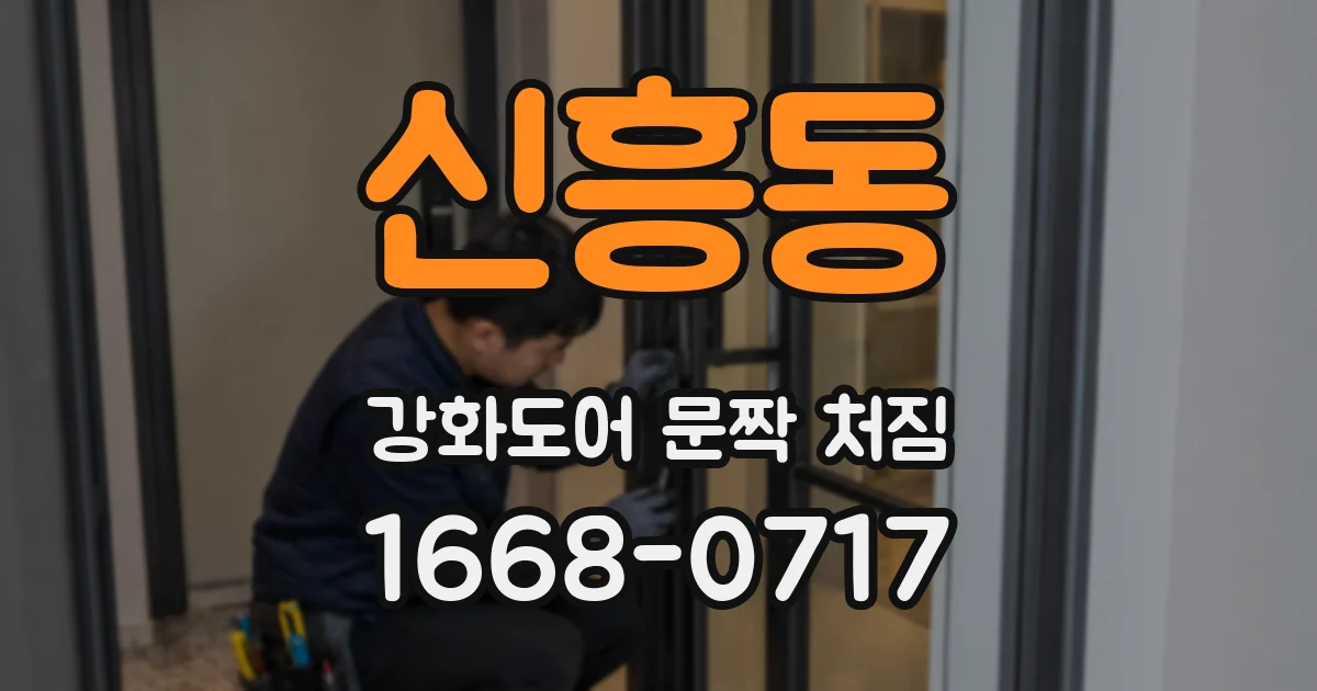 신흥동 강화도어 문짝 처짐