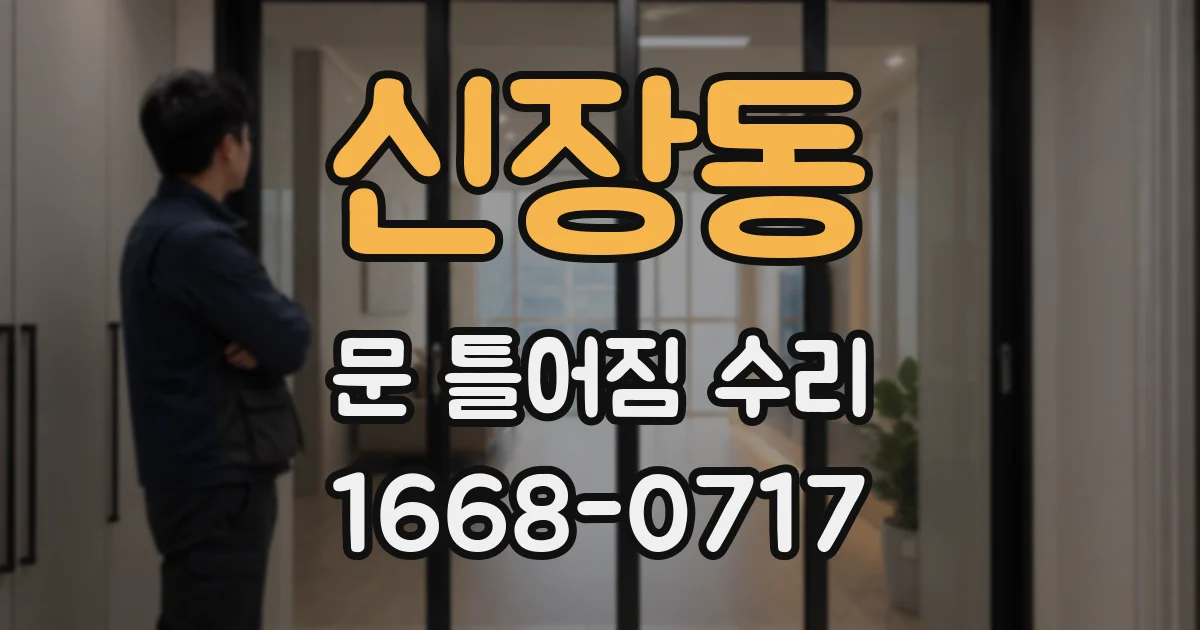신장동 문 틀어짐 수리