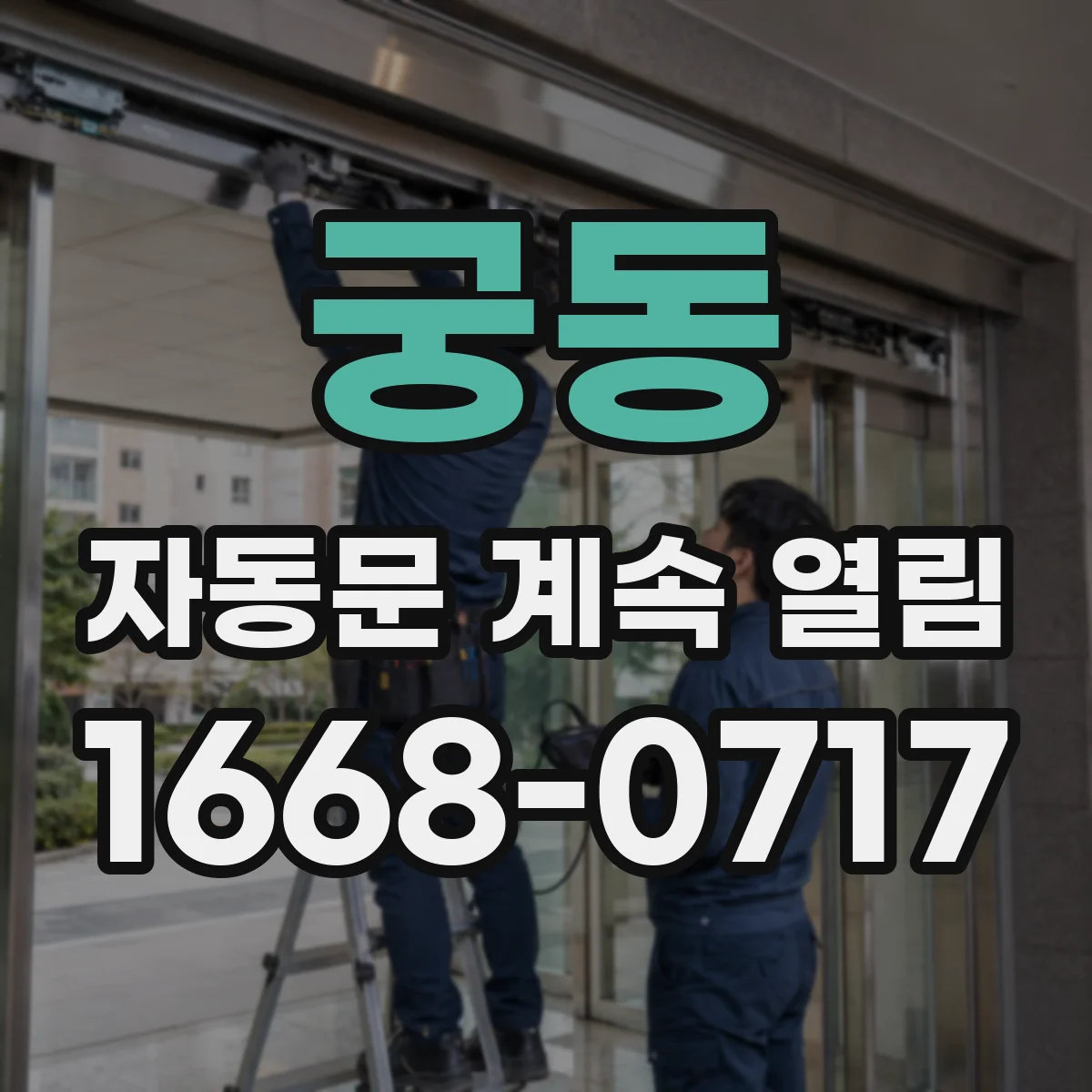 궁동 자동문 계속 열림