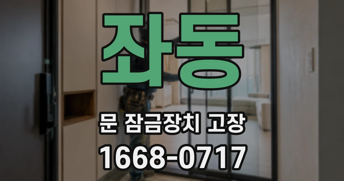 좌동 문 잠금장치 고장