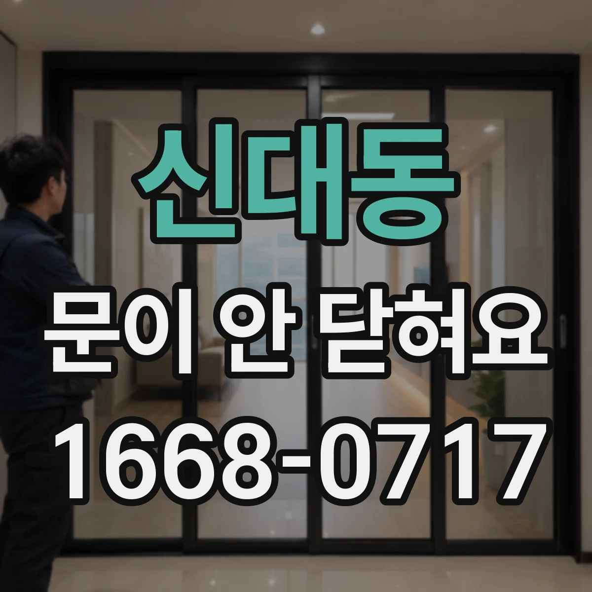 신대동 문이 안 닫혀요