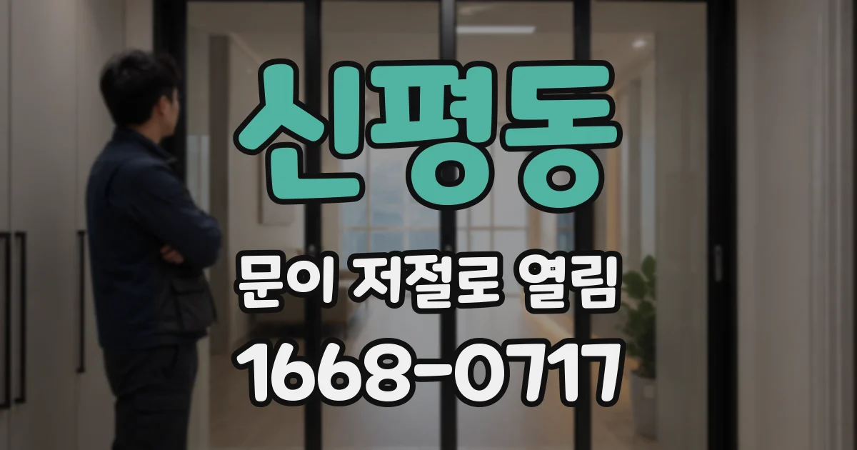 신평동 문이 저절로 열림